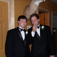 Christopher Heape, brother of the groom