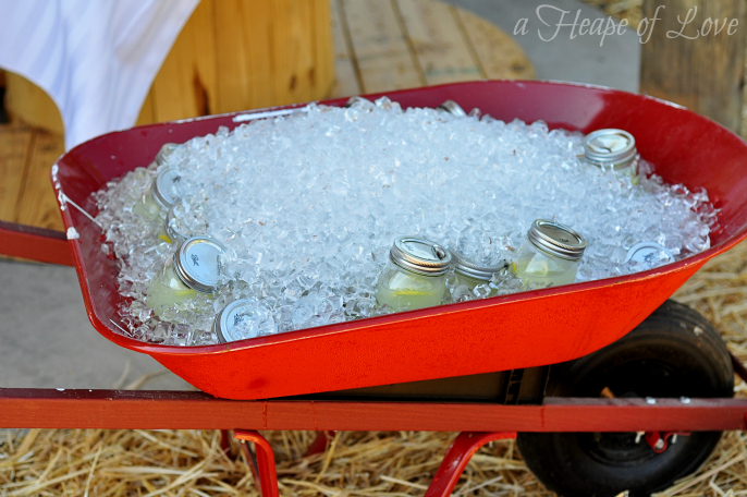 wheelbarrow full of lemonade