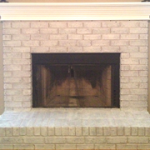 our fireplace is white-washed!