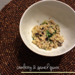 cranberry & spinach quinoa